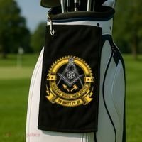 Freemason Making Good Better Mason So Mote It Be Masonic Golf Towel thumb 2