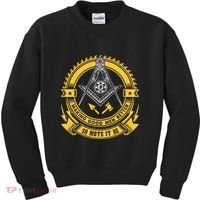 Freemason Making Good Better Mason So Mote It Be Masonic Kids Sweatshirt thumb 0