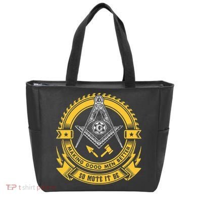 Freemason Making Good Better Mason So Mote It Be Masonic Tote Bag