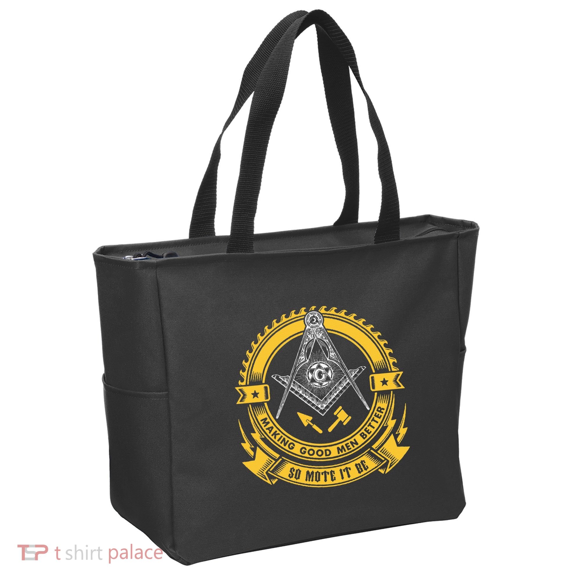 Freemason Making Good Better Mason So Mote It Be Masonic Tote Bag