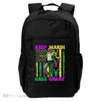 Funny Mardi Gras Donald Trump Dance American Flag Crawfish Gift Backpack thumb 0