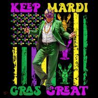 Funny Mardi Gras Donald Trump Dance American Flag Crawfish Gift Coffee Mug thumb 5