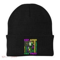 Funny Mardi Gras Donald Trump Dance American Flag Crawfish Gift Beanie thumb 0