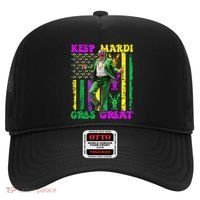 Funny Mardi Gras Donald Trump Dance American Flag Crawfish Gift Hat thumb 0