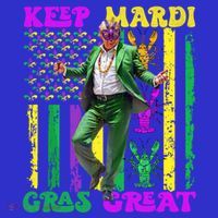Funny Mardi Gras Donald Trump Dance American Flag Crawfish Gift Sweatshirt thumb 3
