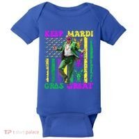 Funny Mardi Gras Donald Trump Dance American Flag Crawfish Gift Baby Bodysuit thumb 0