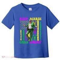 Funny Mardi Gras Donald Trump Dance American Flag Crawfish Gift Toddler T-Shirt thumb 0