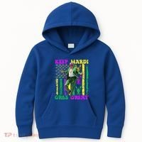 Funny Mardi Gras Donald Trump Dance American Flag Crawfish Gift Kids Hoodie thumb 0