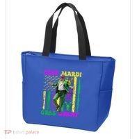 Funny Mardi Gras Donald Trump Dance American Flag Crawfish Gift Tote Bag thumb 3