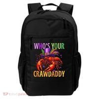 Funny Mardi Gras Crawfish With Beads And Feathers Backpack thumb 0