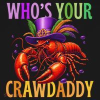 Funny Mardi Gras Crawfish With Beads And Feathers Backpack thumb 2