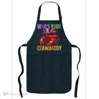 Funny Mardi Gras Crawfish With Beads And Feathers Apron thumb 0
