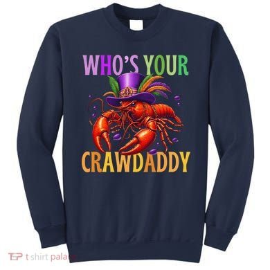 Funny Mardi Gras Crawfish With Beads And Feathers Sweatshirt