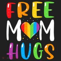 Free Mom Hugs Rainbow Heart Lgbt Pride Month Gift Women's Sweatshirt thumb 2