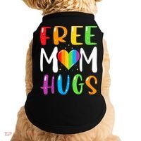 Free Mom Hugs Rainbow Heart Lgbt Pride Month Gift Doggie Tank thumb 0