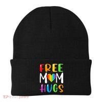 Free Mom Hugs Rainbow Heart Lgbt Pride Month Gift Beanie thumb 0