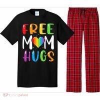 Free Mom Hugs Rainbow Heart Lgbt Pride Month Gift Pajama Set thumb 0