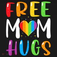 Free Mom Hugs Rainbow Heart Lgbt Pride Month Gift Women's Hoodie thumb 2