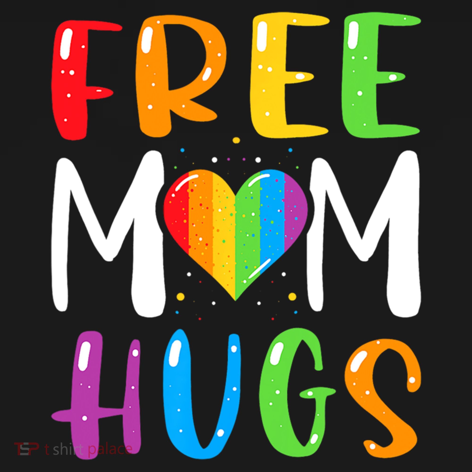 Free Mom Hugs Rainbow Heart Lgbt Pride Month Gift Women's Hoodie