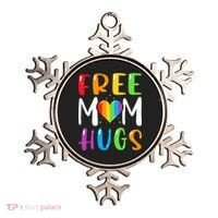 Free Mom Hugs Rainbow Heart Lgbt Pride Month Gift Ornament thumb 0