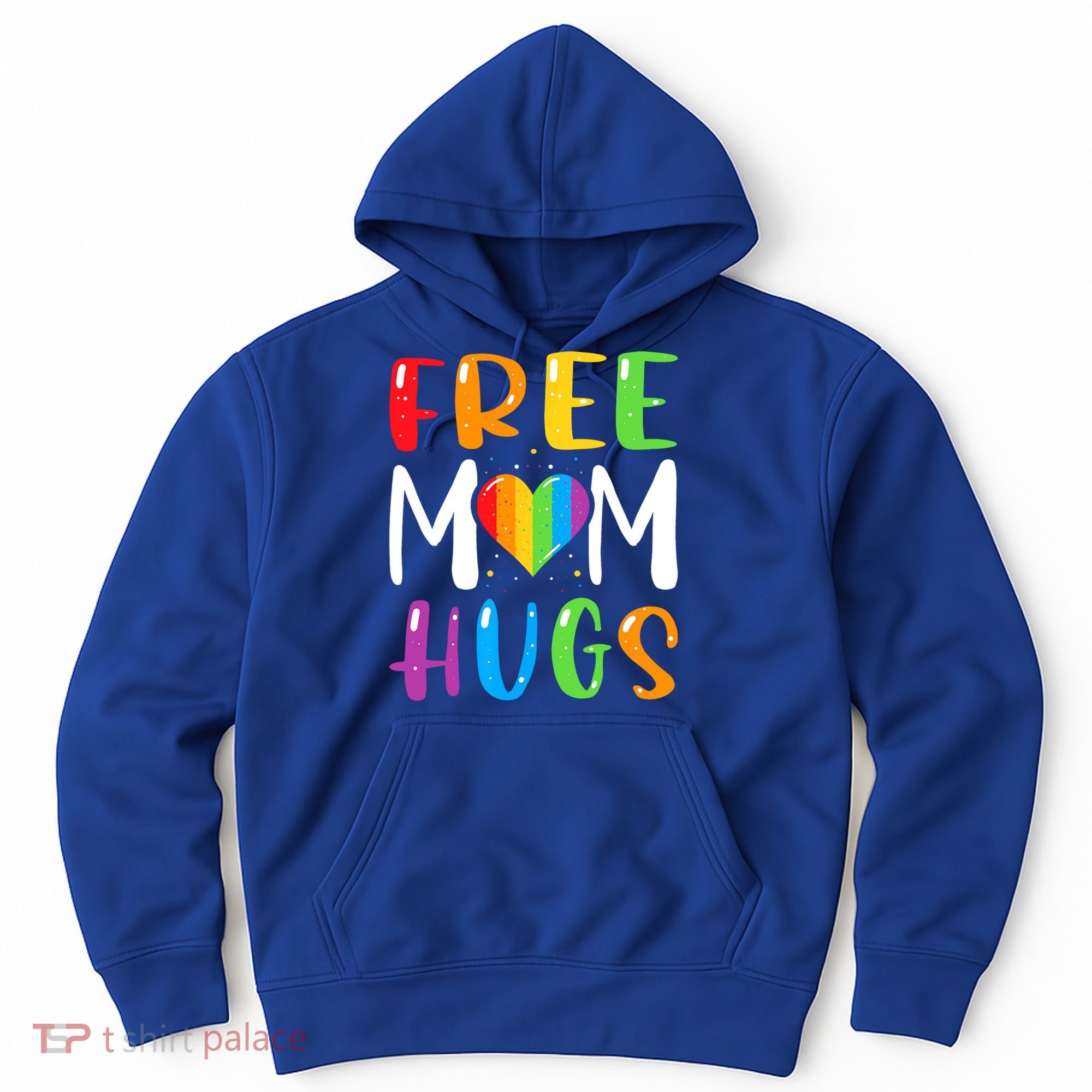 Free Mom Hugs Rainbow Heart Lgbt Pride Month Gift Hoodie