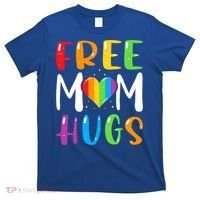 Free Mom Hugs Rainbow Heart Lgbt Pride Month Gift T-Shirt thumb 0