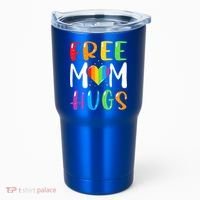 Free Mom Hugs Rainbow Heart Lgbt Pride Month Gift Tumbler thumb 0