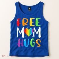 Free Mom Hugs Rainbow Heart Lgbt Pride Month Gift Tank Top thumb 2