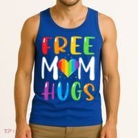 Free Mom Hugs Rainbow Heart Lgbt Pride Month Gift Tank Top thumb 3