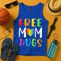 Free Mom Hugs Rainbow Heart Lgbt Pride Month Gift Tank Top thumb 4