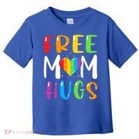 Free Mom Hugs Rainbow Heart Lgbt Pride Month Gift Toddler T-Shirt thumb 0