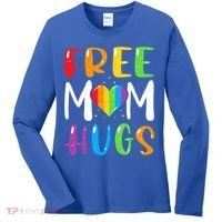 Free Mom Hugs Rainbow Heart Lgbt Pride Month Gift Women's Long Sleeve Shirt thumb 0