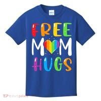 Free Mom Hugs Rainbow Heart Lgbt Pride Month Gift Kids T-Shirt thumb 0