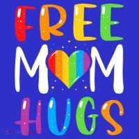 Free Mom Hugs Rainbow Heart Lgbt Pride Month Gift Kids T-Shirt thumb 4
