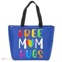 Free Mom Hugs Rainbow Heart Lgbt Pride Month Gift Tote Bag thumb 0