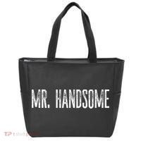 Funny Mr. Handsome Fun Gag Novelty Tote Bag thumb 0