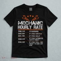 Funny Mechanic Hourly Rate Car Auto Repairman Labor Rates T-Shirt thumb 5