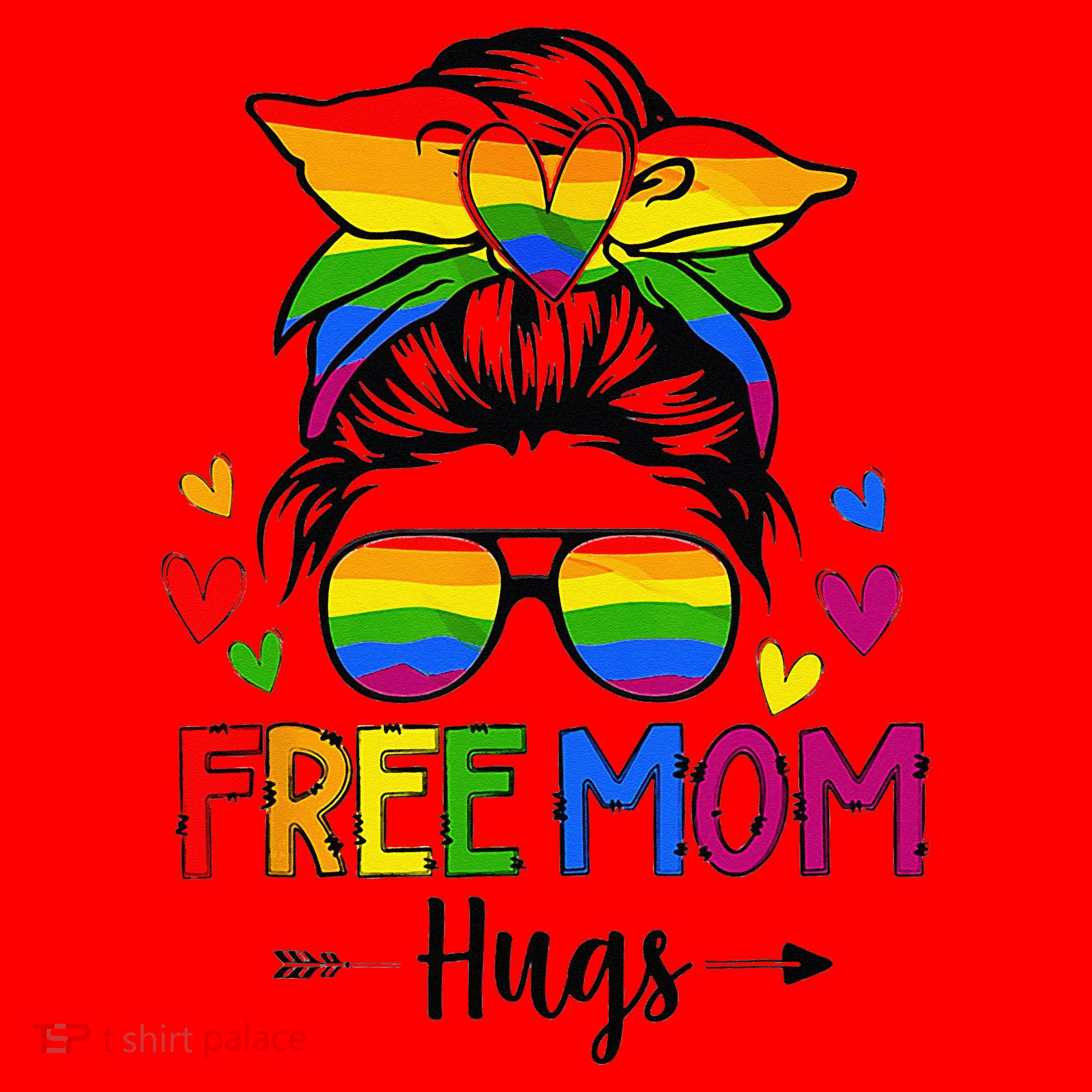 Free Mom Hugs Free Mom Hugs Inclusive Pride LGBTQ Santa Hat