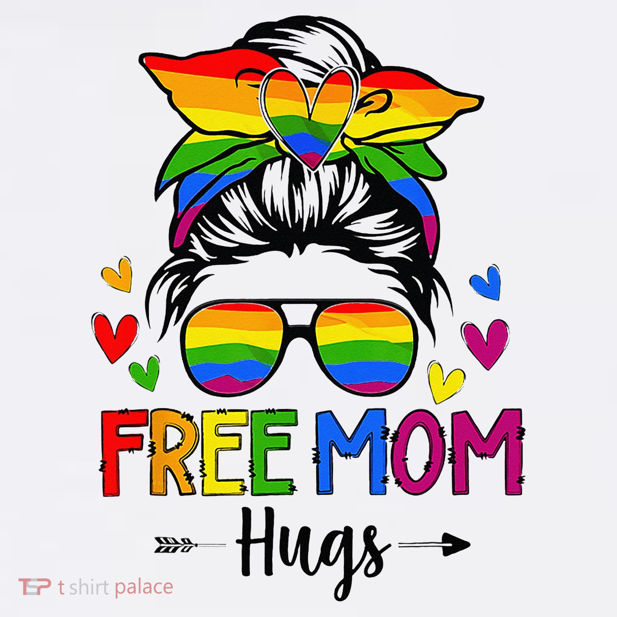 Free Mom Hugs Free Mom Hugs Inclusive Pride LGBTQ Long Sleeve Shirt