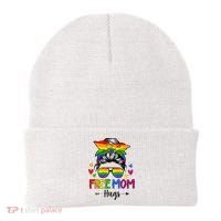 Free Mom Hugs Free Mom Hugs Inclusive Pride LGBTQ Beanie thumb 0