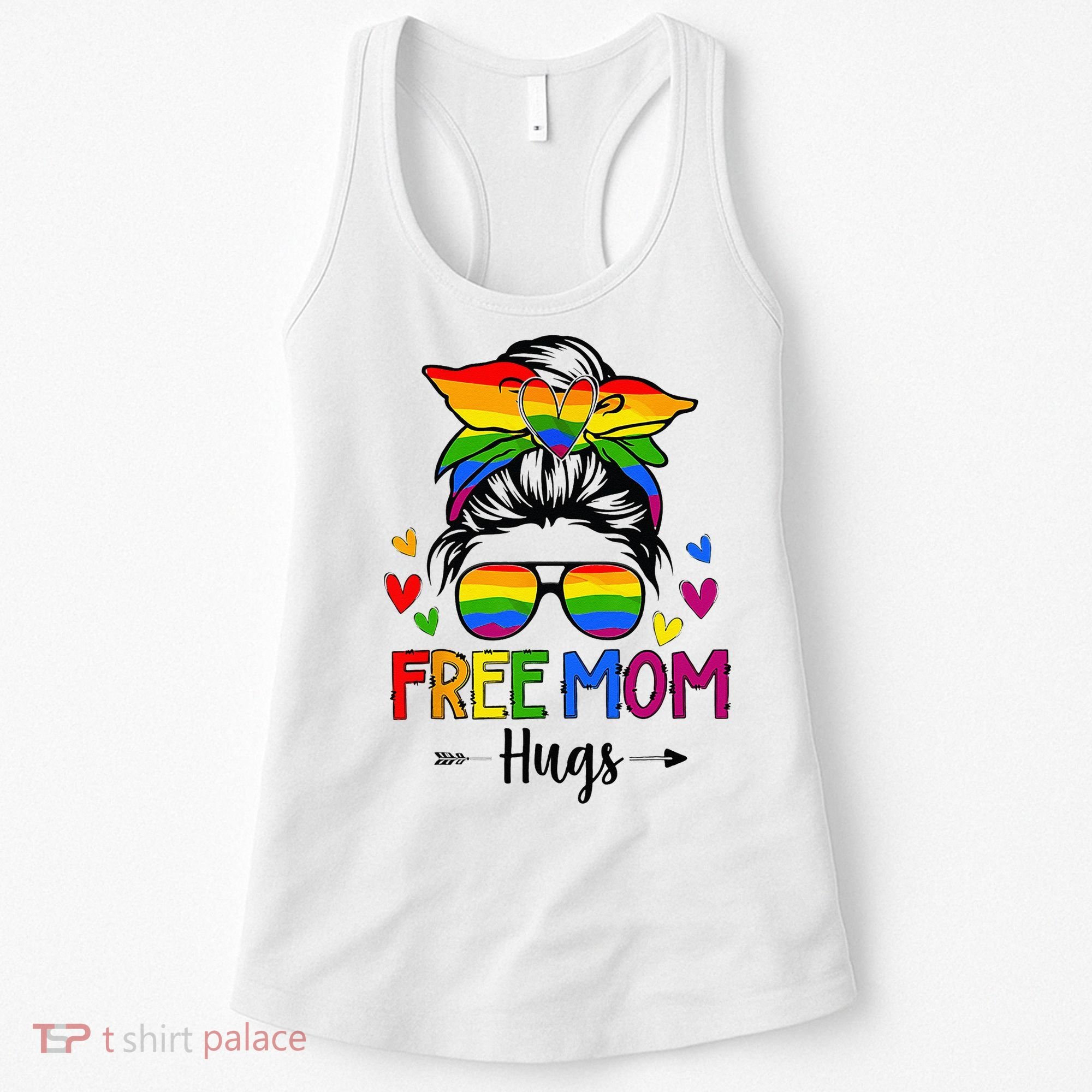 Free Mom Hugs Free Mom Hugs Inclusive Pride LGBTQ Women's Tank Top