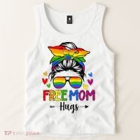 Free Mom Hugs Free Mom Hugs Inclusive Pride LGBTQ Tank Top thumb 2
