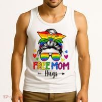 Free Mom Hugs Free Mom Hugs Inclusive Pride LGBTQ Tank Top thumb 3