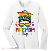 Free Mom Hugs Free Mom Hugs Inclusive Pride LGBTQ Women's Long Sleeve Shirt thumb 0