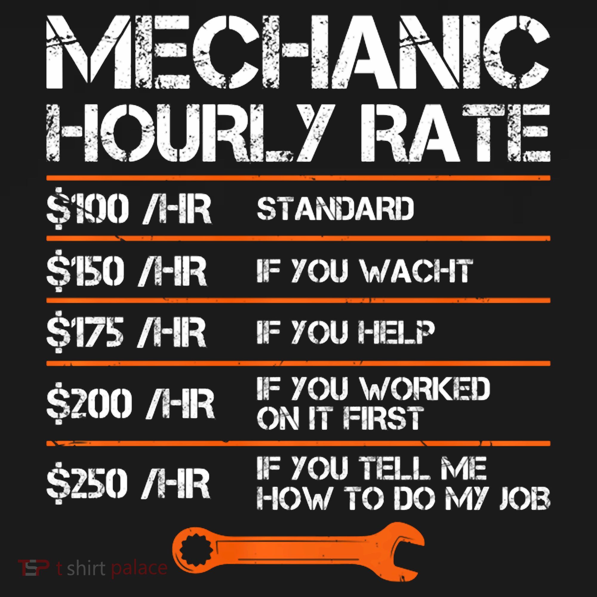 Funny Mechanic Hourly Rate Auto Repair Mechanic Labor Rates Backpack