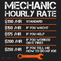 Funny Mechanic Hourly Rate Auto Repair Mechanic Labor Rates Tumbler thumb 3