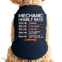 Funny Mechanic Hourly Rate Auto Repair Mechanic Labor Rates Doggie Tank thumb 0