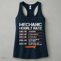 Funny Mechanic Hourly Rate Auto Repair Mechanic Labor Rates Women's Tank Top thumb 3
