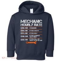Funny Mechanic Hourly Rate Auto Repair Mechanic Labor Rates Toddler Hoodie thumb 0