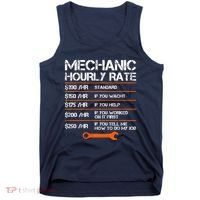 Funny Mechanic Hourly Rate Auto Repair Mechanic Labor Rates Tank Top thumb 0